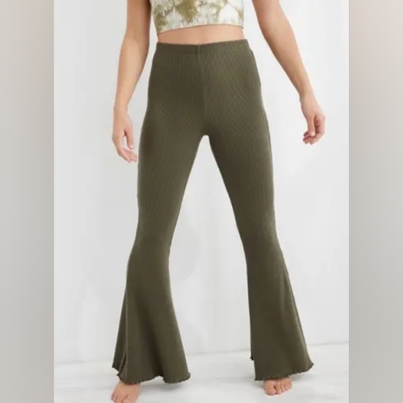 Aerie Ribbed flare pants - Picture 2 of 6